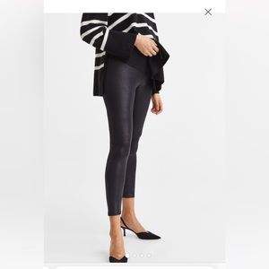 H&M MAMA Maternity Coated Leggings | NWT | Black | Small